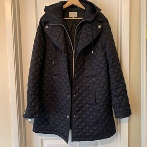 Laundry by Shelli Segal Quilted mid length coat